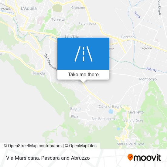 Via Marsicana map