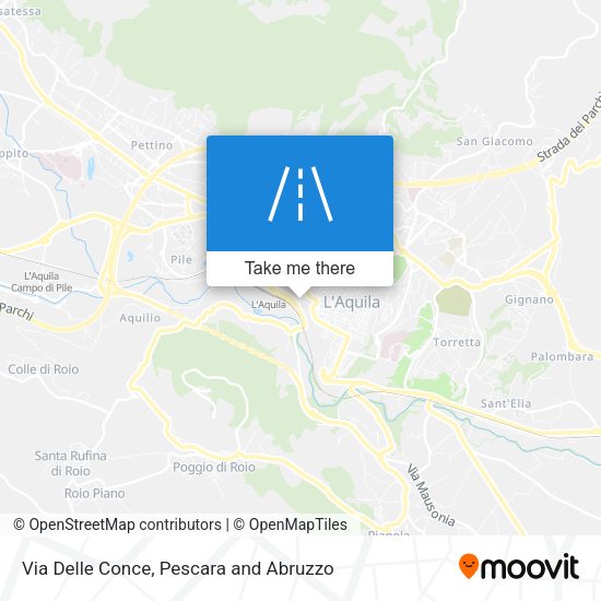 Via Delle Conce map