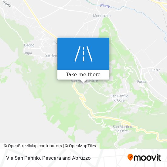 Via San Panfilo map