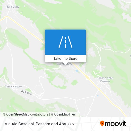 Via Aia Casciani map