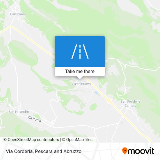 Via Corderia map