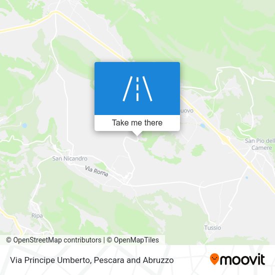 Via Principe Umberto map