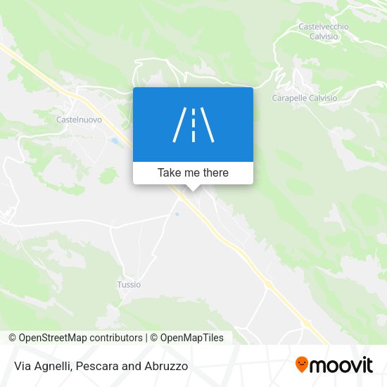 Via Agnelli map
