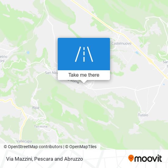 Via Mazzini map