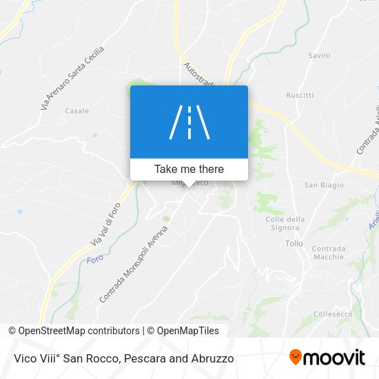 Vico Viii° San Rocco map