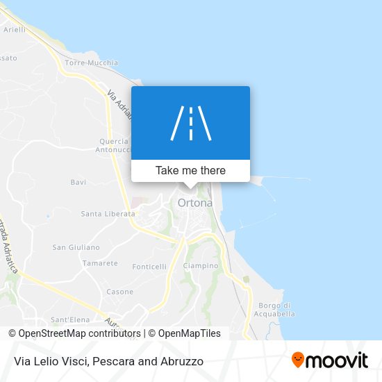 Via Lelio Visci map
