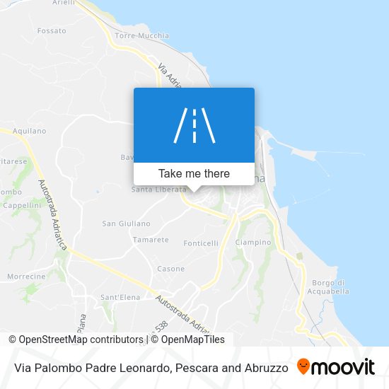 Via Palombo Padre Leonardo map
