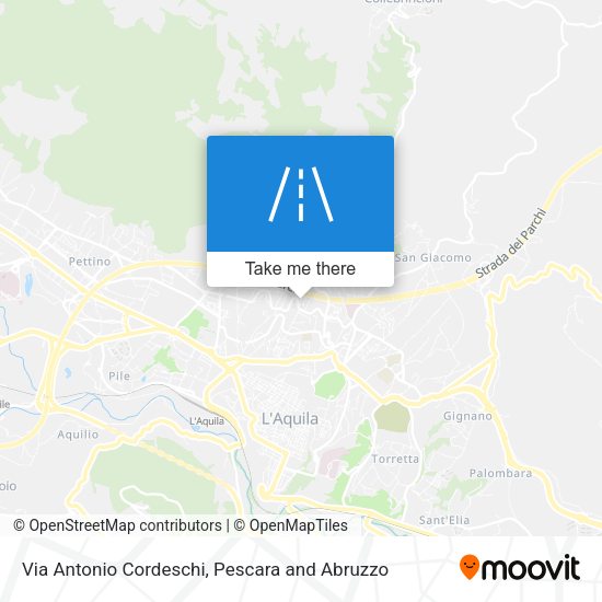 Via Antonio Cordeschi map