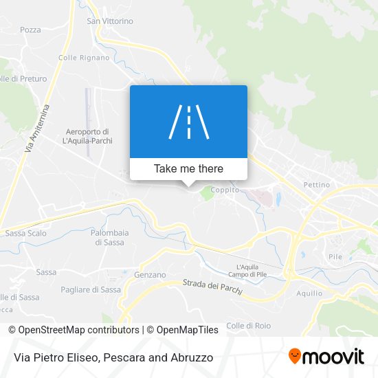 Via Pietro Eliseo map