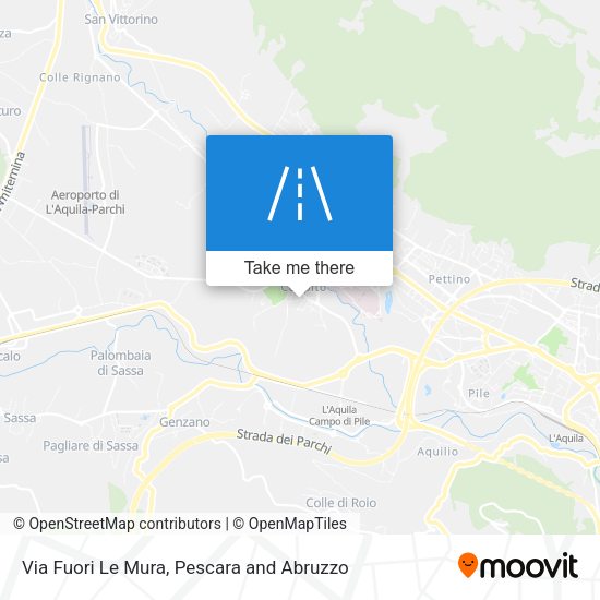 Via Fuori Le Mura map