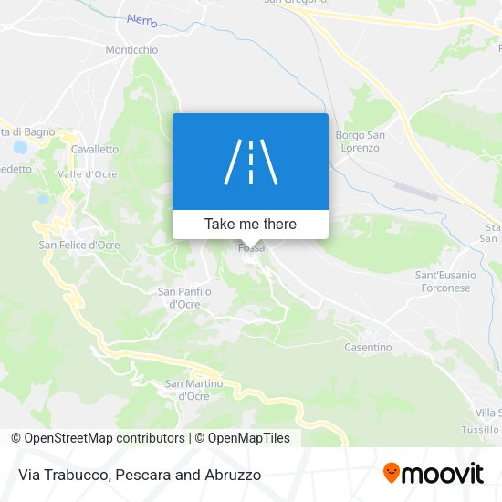 Via Trabucco map