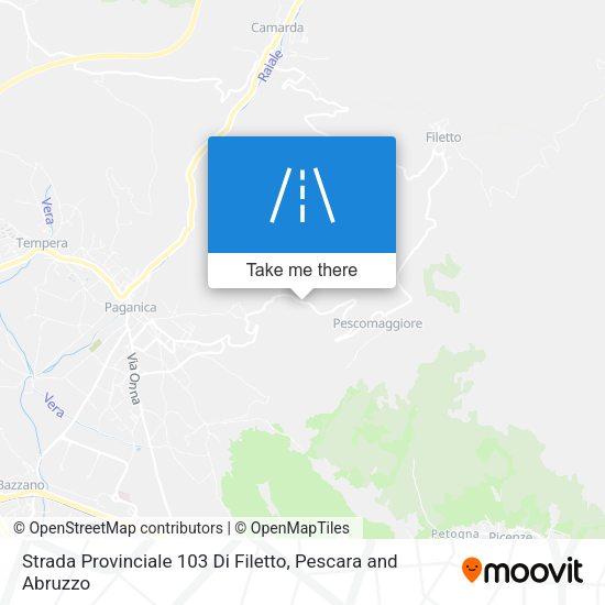 Strada Provinciale 103 Di Filetto map