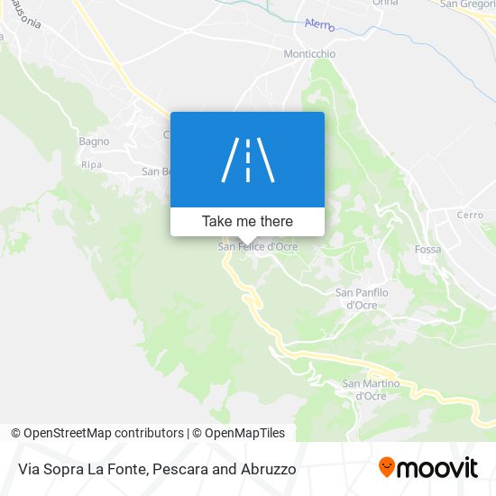 Via Sopra La Fonte map