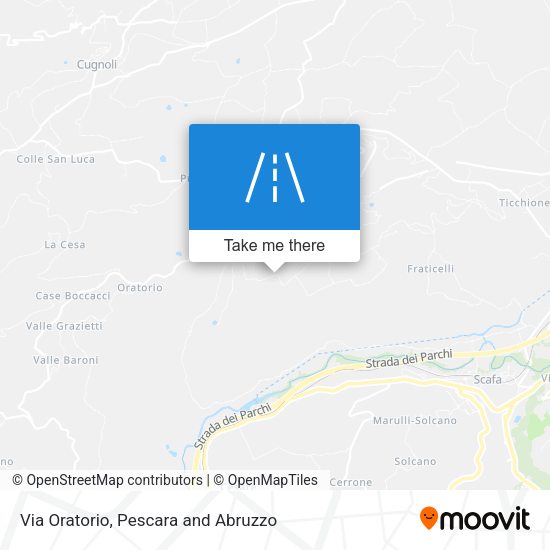 Via Oratorio map