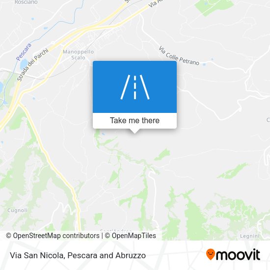 Via San Nicola map