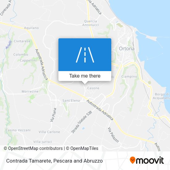 Contrada Tamarete map