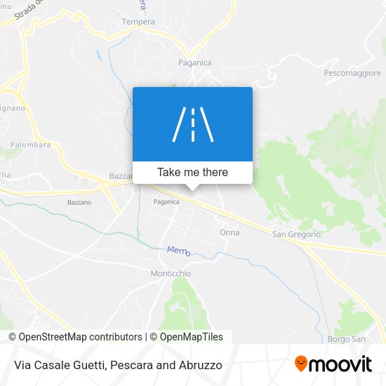 Via Casale Guetti map