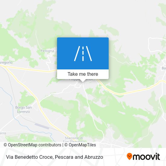 Via Benedetto Croce map