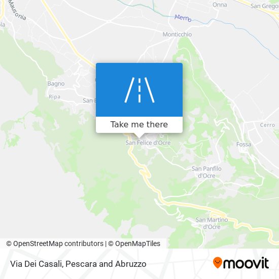 Via Dei Casali map