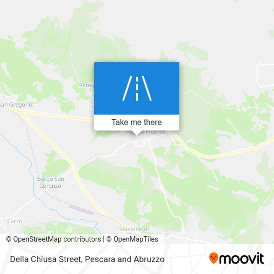 Della Chiusa Street map