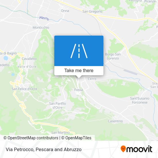 Via Petrocco map