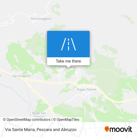 Via Santa Maria map