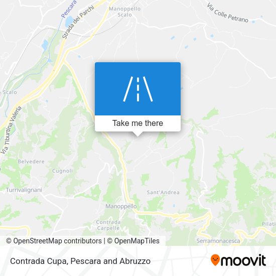 Contrada Cupa map