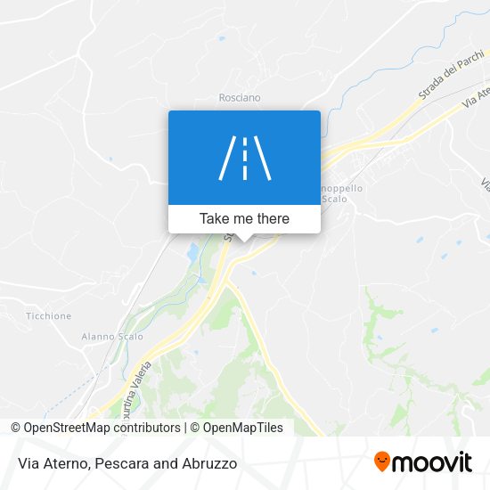 Via Aterno map