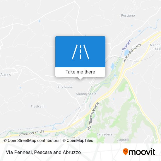 Via Pennesi map