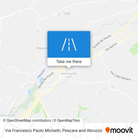 Via Francesco Paolo Michetti map