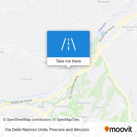 Via Delle Nazioni Unite map