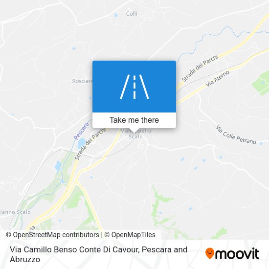 Via Camillo Benso Conte Di Cavour map