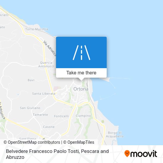 Belvedere Francesco Paolo Tosti map