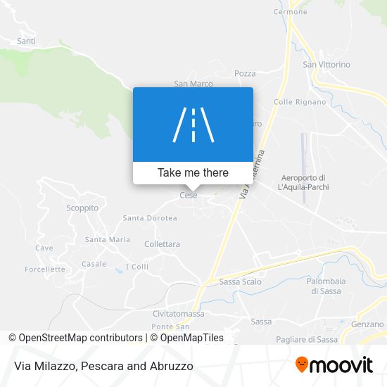 Via Milazzo map