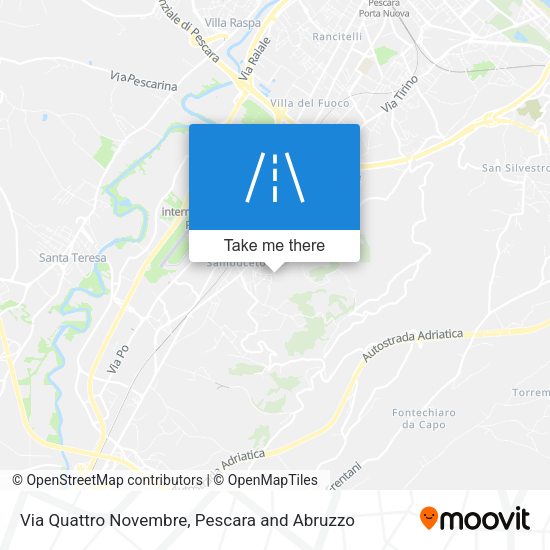 Via Quattro Novembre map
