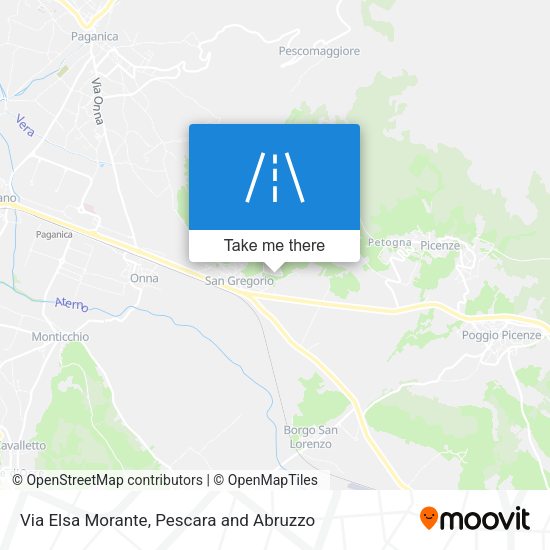 Via Elsa Morante map