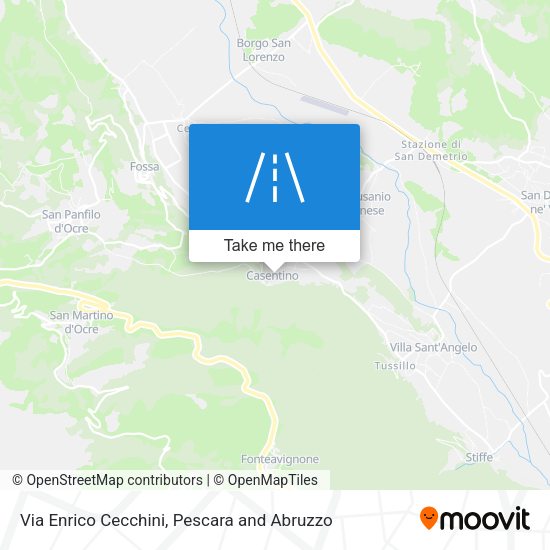 Via Enrico Cecchini map