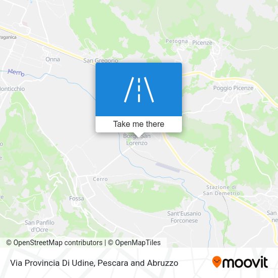 Via Provincia Di Udine map