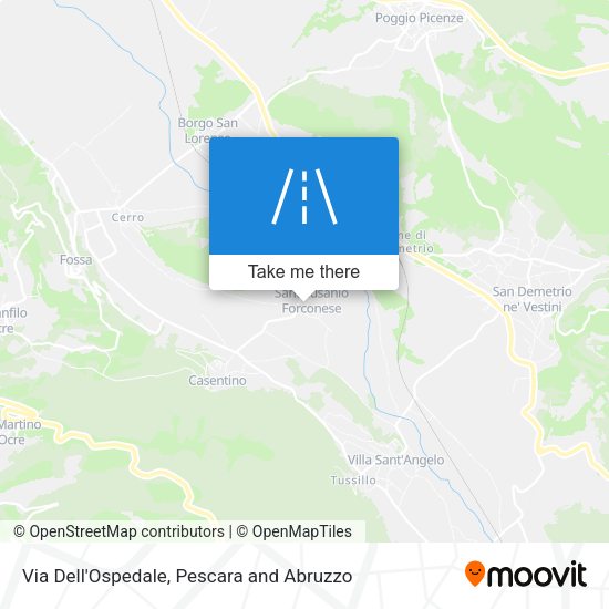 Via Dell'Ospedale map