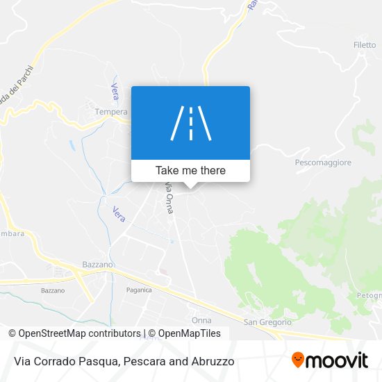 Via Corrado Pasqua map