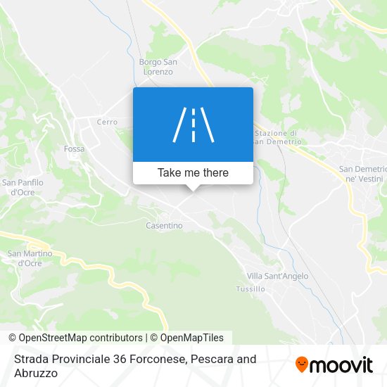 Strada Provinciale 36 Forconese map