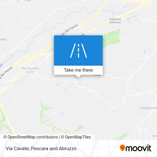 Via Cavate map