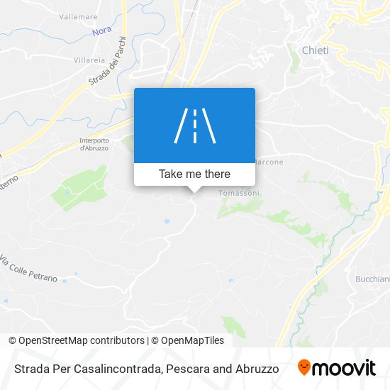 Strada Per Casalincontrada map