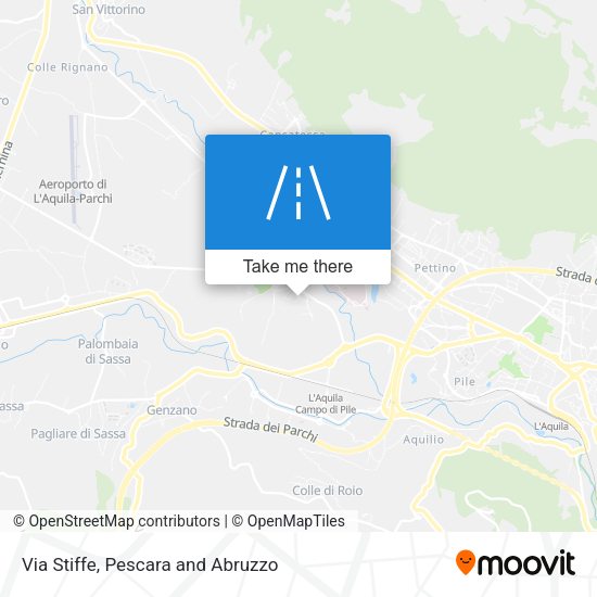 Via Stiffe map