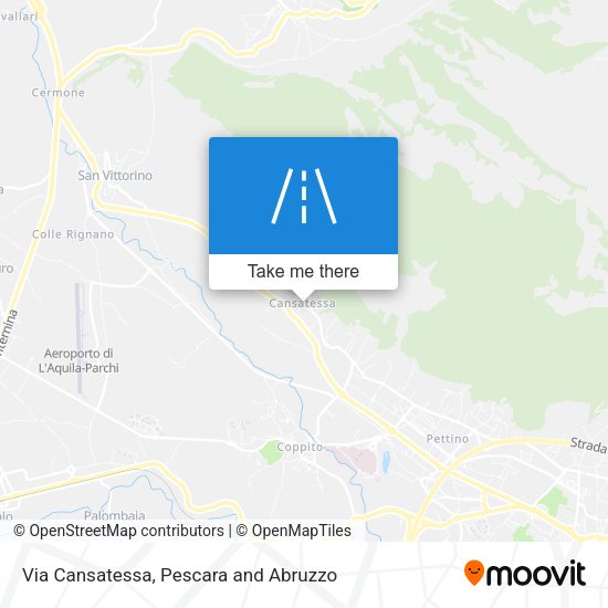 Via Cansatessa map