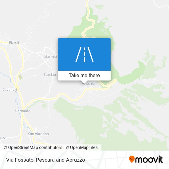 Via Fossato map
