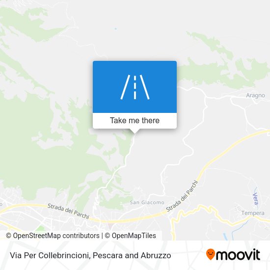 Via Per Collebrincioni map