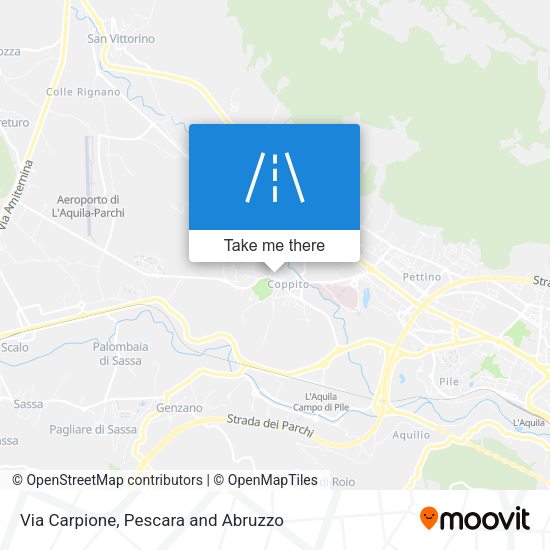 Via Carpione map