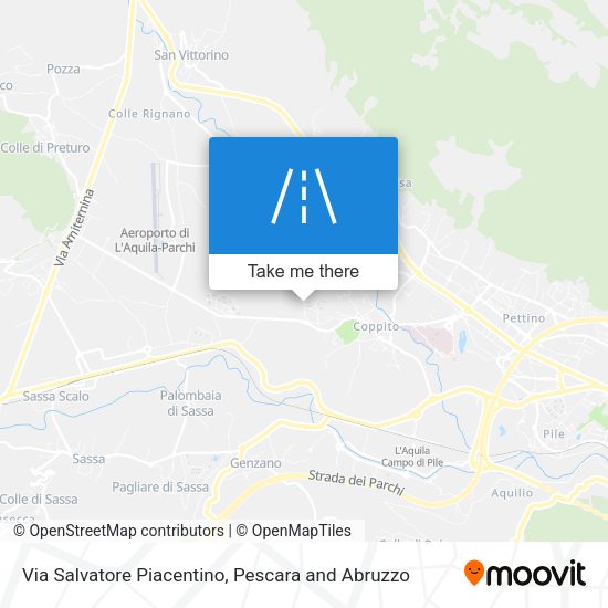 Via Salvatore Piacentino map
