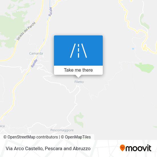 Via Arco Castello map